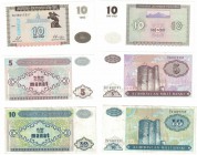 Banknoten, Lots und Sammlungen Banknoten. Armenia: 10 Dram 1993 (P.33), Aserbaidschan: 5, 10 Manat 1993 (P.15,16), Lot von 3 Banknoten. Siehe scan! I