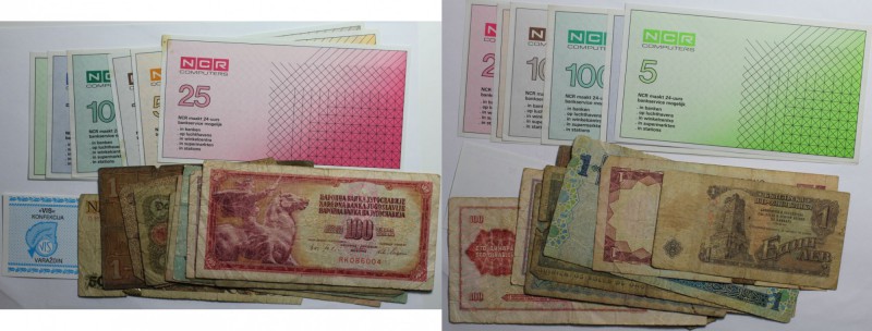 Banknoten, Lots und Samllungen. Mix. 18 Stück. II-III