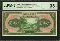 CHINA--REPUBLIC. Lot of (5). Farmers Bank of China. 50, 100 & 500 Yuan, 1941. P-476b, 477a, 477b, 478a & 480. PMG Very Fine 20 to Choice Uncirculated ...