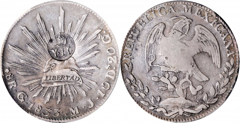 PHILIPPINES. Philippines - Mexico. 8 Reales, ND (1834-37). Manila Mint. Isabel I...