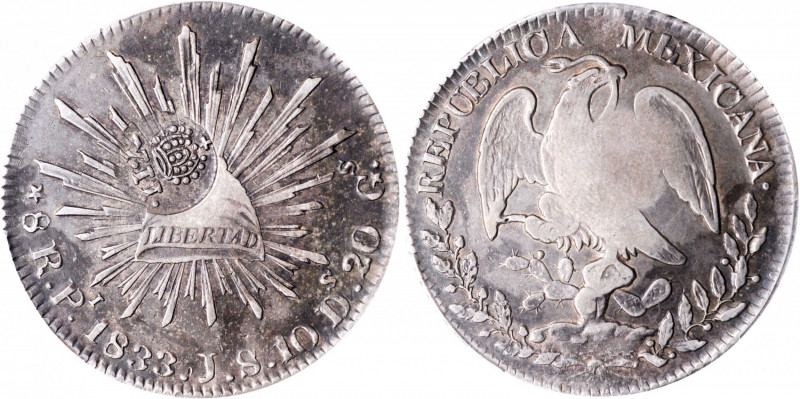 PHILIPPINES. Philippines - Mexico. 8 Reales, ND (1834-37). Manila Mint. Isabel I...