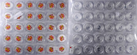 (t) CHINA. Mint Sealed Sheet of 10 Yuan (30 Pieces), 2011. Lunar Series, Year of the Rabbit. Average Grade: GEM PROOF.

KM-1974. A mint packaged tra...