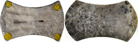CHINA. Southern Song Dynasty. Silver 25 Tael Ingot, ND (ca. 1127-1279). Graded "Genuine" by Huaxia Coin Grading Company.

cf. Pictoral Yuanbao-7; cf...