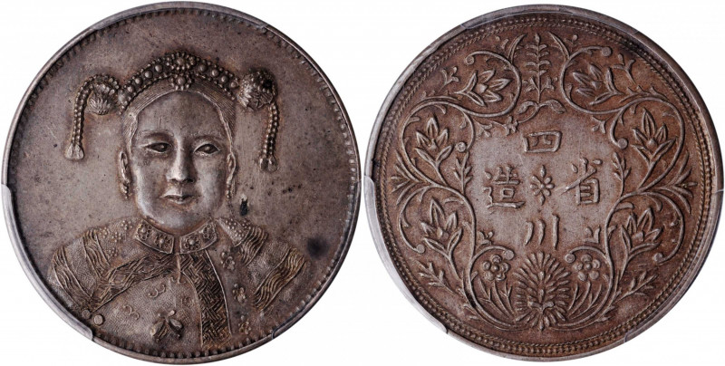 CHINA. Fantasy "Szechuan-Tibet" Silver Dollar, ND (ca. 1908). PCGS MS-61.

K-B...