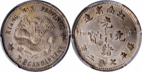 CHINA. Kiangnan. 7.2 Candareens (10 Cents), CD (1900). PCGS MS-63.

L&M-235; K-84; KM-Y-142a.4; WS-0824. Surpassed in the PCGS census by just four e...
