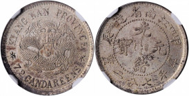 CHINA. Kiangnan. 7.2 Candareens (10 Cents), CD (1904). NGC MS-63.

L&M-261; K-105; KM-Y-142a.13; WS-0861. Variety with "HAH" and "CH". Lightly toned...