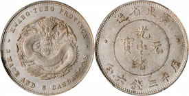 CHINA. Kwangtung. 3 Mace 6 Candareens (50 Cents), ND (1890-1908). PCGS MS-62.

L&M-134; K-27; KM-Y-202; WS-0943. A hint of typical striking weakness...