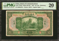 CHINA--REPUBLIC. Bank of Communications. 10 Yuan, 1927. P-147Ba. PMG Very Fine 20.

Estimate: $30.00 - $50.00

民國十六年交通銀行拾圓。...