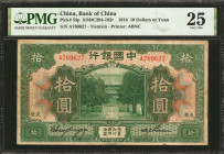 CHINA--REPUBLIC. Bank of China. 10 Dollars, 1918. P-53p. PMG Very Fine 25.

PMG comments "Ink."

Estimate: $125.00 - $250.00

民國七年中國銀行拾圓。

PMG...