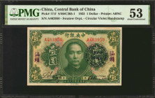 CHINA--REPUBLIC. Central Bank of China. 1 Dollar, 1923. P-171f. PMG About Uncirculated 53.

Estimate: $50.00 - $100.00

民國十二年中央銀行壹圓。...
