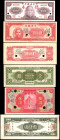 CHINA--MISCELLANEOUS. Lot of (6). Mixed Banks. Mixed Denominations, Mixed Dates. P-Various. Specimens. Very Fine to About Uncirculated.

A grouping ...