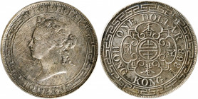 (t) HONG KONG. Dollar, 1868. Hong Kong Mint. Victoria. PCGS Genuine--Harshly Cleaned, VF Details.

KM-10; Mars-C41; Prid-3. A decently struck Dollar...