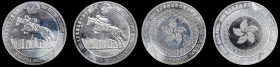 HONG KONG. Duo of Olympic Medals (2 Pieces), 2008. Average Grade: UNCIRCULATED.

Weight: 75 gms, struck in silver. Struck in commemoration of the eq...