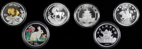 CHINA. Trio of 10 Yuan Proofs (3 Pieces), 1994 & 1999. Average Grade: CHOICE PROOF.

All sold in the original display boxes. 1) 1994. KM-675. Unicor...