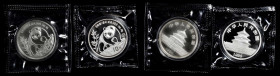 CHINA. Duo of 10 Yuan (2 Pieces), 1990. Panda Series. GEM PROOF.

KM-276. Featuring both the large date and small date varieties, this charming pair...