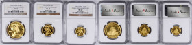 CHINA. Panda Mint Set (3 Pieces), 1996. All NGC MS-69.

Struck to commemorate the 15th anniversary of the Gold Panda Coins. 1) 100 Yuan. Fr-B4; KM-8...