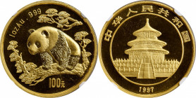 CHINA. 100 Yuan, 1997. Panda Series. NGC MS-69.

Fr-B4; KM-991; PAN-279A. Small Date variety.

Estimate: $1800.00 - $2400.00

1997年100元。熊貓系列。
...