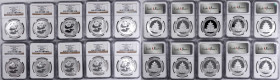 CHINA. Group of 10 Yuan (10 Pieces), 2000. Panda Series. All NGC MS-69 Certified.

KM-1310; PAN-333a. Frosted Ring Variety.

Estimate: $1500.00 - ...