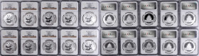 CHINA. Group of 10 Yuan (10 Pieces), 2000. Panda Series. All NGC MS-69 Certified.

KM-1310; PAN-333a. Frosted Ring Variety.

Estimate: $1500.00 - ...