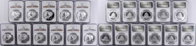 CHINA. Group of 10 Yuan (11 Pieces), 2004. Panda Series. All NGC MS-69 Certified.

KM-1528; PAN-382A.

Estimate: $400.00 - $600.00

2004年10元。熊貓系...