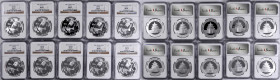 CHINA. Group of 10 Yuan (10 Pieces), 2007. Panda Series. All NGC MS-69 Certified.

KM-1706; PAN-432A.

Estimate: $400.00 - $600.00

2007年10元。熊貓系...