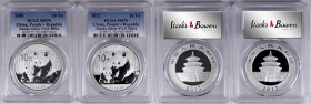 CHINA. Duo of 10 Yuan (2 Pieces), 2012. Panda Series. Both PCGS MS-70 Certified.

KM-2029; PAN-560A.

Estimate: $50.00 - $80.00

2012年10元。熊貓系列。兩...
