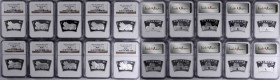 CHINA. Group of 10 Yuan (10 Pieces), 2007. Lunar Series, Year of the Pig Fan Shaped. All NGC MS-69 Certified.

KM-1718.

Estimate: $400.00 - $600....