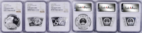 CHINA. Trio of 10 Yuan (3 Pieces), 2011-13. Lunar Series. All NGC PROOF-69 Ultra Cameo Certified.

1) 2011. Year of the Rabbit. KM-1973. 2) 2012. Ye...