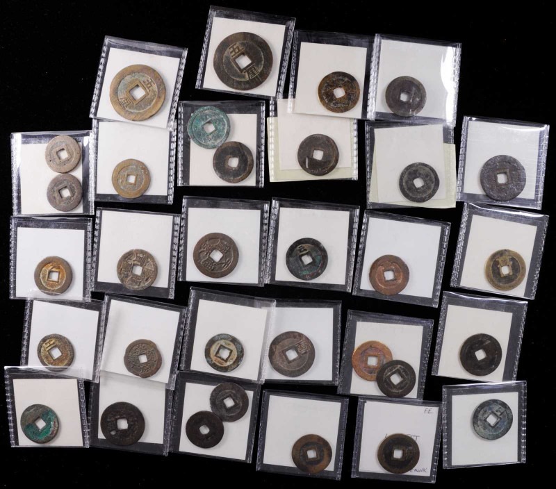CHINA. Ming Dynasty. Cash Group (Approximately 100 Pieces), ND (1368-1644). Aver...