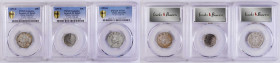 (t) CHINA. Trio of 20 and 10 Cents (3 Pieces), 1914-16. All PCGS Certified.

1) 20 Cents, Year 3 (1914). PCGS Genuine--Scratch, AU Details. L&M-65; ...