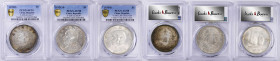 (t) CHINA. Trio of Dollars (3 Pieces), 1920-34. All PCGS Certified.

1) Year 9 (1920). AU-53. L&M-77; KM-Y-329.6. 2) Year 10 (1921). AU-58. L&M-79; ...