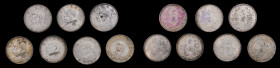 (t) CHINA. Septet of Dollars (7 Pieces), 1921-27. Average Grade: VERY FINE.

Three coins dated Year 3 (1914), three dated Year 10 (1921), and a Meme...