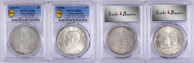 (t) CHINA. Duo of Dollars (2 Pieces), 1927 & 1934. Both PCGS Certified.

1) ND (1927). AU-58. L&M-49; KM-Y-318a.1. 2) Year 23 (1934). MS-61. L&M-110...