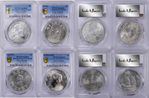 (t) CHINA. Quartet of Republic Dollars (4 Pieces), 1914-34. All PCGS Certified.

1) Year 3 (1914). PCGS Genuine--Environmental Damage, AU Details. L...