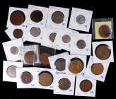 CHINA. Group of Mostly Copper Types (22 Pieces), Early 20th Century. Grade Range: VERY FINE to ABOUT UNCIRCULATED.

Mostly Provincial Copper and Bra...