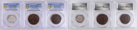 CHINA. Trio of Minor Issues (3 Pieces), 1913-30. All PCGS Certified.

1) Manchurian Provinces. 1 Mace 4.4 Candareens, ND (1913). Genuine--Stained, A...