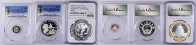 (t) CHINA. Trio of Silver Proofs (3 Pieces), 1990-2005. All PCGS or NGC Certified.

1) Gilt Silver 10 Yuan, 2005. NGC MS-67. Panda Issue - Commemora...