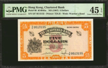 (t) HONG KONG. Lot of (2). Chartered Bank. 5 Dollars, ND (1967). P-69. PMG Choice Uncirculated 45 EPQ.

Estimate: $125.00 - $250.00

1967年香港渣打銀行伍圓...