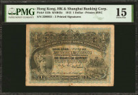 HONG KONG. HK & Shanghai Banking Corp. 1 Dollar, 1913. P-155b. PMG Choice Fine 15.

2 printed signatures. An elusive 1913 dated 1 Dollar HK&SBC note...