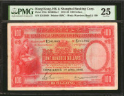 HONG KONG. HK & Shanghai Banking Corp. 100 Dollars, 1948. P-176e. PMG Very Fine 25.

Dated April 1st 1948. Watermark of warrior's head & 100.

Est...