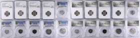 CHINA. Hupeh. Group of Silver Minors (10 Pieces), ND (1895-1907). All PCGS or NGC Certified.

A group of 7.2 Candareens (10 Cents), L&M-184 (2) and ...