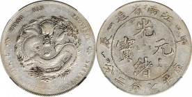 (t) CHINA. Kiangnan. 7 Mace 2 Candareens (Dollar), CD (1904). NGC AU Details--Chopmarked.

L&M-257; K-99; KM-Y-145a.12; WS-0858. Variety with "HAH" ...
