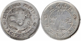 CHINA. Kiangnan. 7.2 Candareens (10 Cents), ND (1911). PCGS Genuine--Cleaned, VF Details.

L&M-268; K-110; KM-Y-146; WS-0869. A cleaned and quite wo...