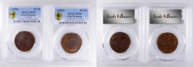 (t) CHINA. Kiangnan. Duo of 10 Cash (2 Pieces), 1906-07. Both PCGS Certified.

1) CD (1906). EF-45. KM-Y-10k.3; CCC-219. 2) CD (1907). EF-40. KM-Y-1...