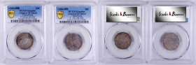 CHINA. Kirin. Duo of 1 Mace 4.4 Candareens (20 Cents) (2 Pieces), 1904-05. Both PCGS Certified.

1) CD (1904). Genuine--Cleaned, VF Detail. L&M-554;...
