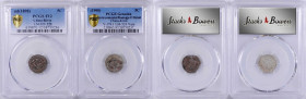 CHINA. Kirin. Duo of 3.6 Candareens (5 Cents) (2 Pieces), 1898 & 1900. Both PCGS Certified.

1) ND (1898). F-12. L&M-520; KM-Y-179. 2) CD (1900). Ge...