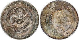 (t) CHINA. Kwangtung. 7 Mace 2 Candareens (Dollar), ND (1890-1908). PCGS Genuine--Cleaned, EF Details.

L&M-133; KM-Y-203; WS-0942. A well struck Do...
