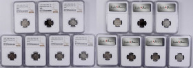 CHINA. Kwangtung. Septet of 7.2 Candareens (10 Cents) (7 Pieces), ND (1890-1908). All NGC Certified.

L&M-136; KM-Y-200; WS-0946. Graded VG-8 (5) an...