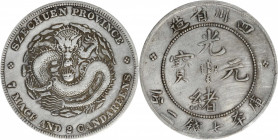 (t) CHINA. Szechuan. 7 Mace 2 Candareens (Dollar), ND (1901-08). PCGS Genuine--Cleaning, VF Details.

L&M-345; K-145; KM-Y-238; WS-0733. Narrow face...