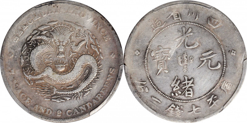 CHINA. Szechuan. 7 Mace 2 Candareens (Dollar), ND (1901-08). PCGS Genuine--Clean...